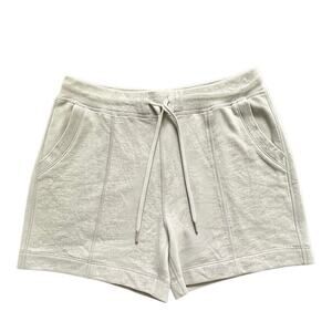 Workshop Sz S Gray Cotton Shorts Elastic Tie Waist Deep Pockets | NWT